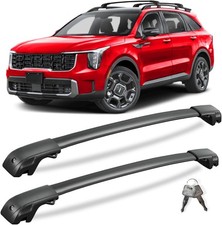 KINGGERI 220lbs Lockable Roof Rack Cross Bars Compatible with Kia Sorento X-Line