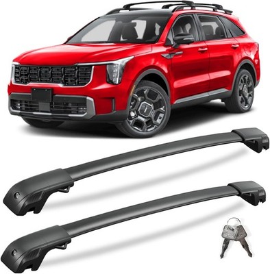 KINGGERI 220lbs Lockable Roof Rack Cross Bars Compatible with Kia Sorento X-Line