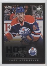 2013-14 Score Hot Rookies Black Mark Arcobello #606 k5i