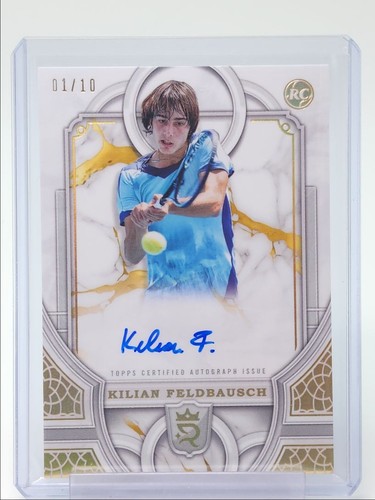 KILIAN FELDBAUSCH 2024 TOPPS ROYALTY ROOKIE AUTOGRAPH GOLD RC AUTO 01/10 Q4792