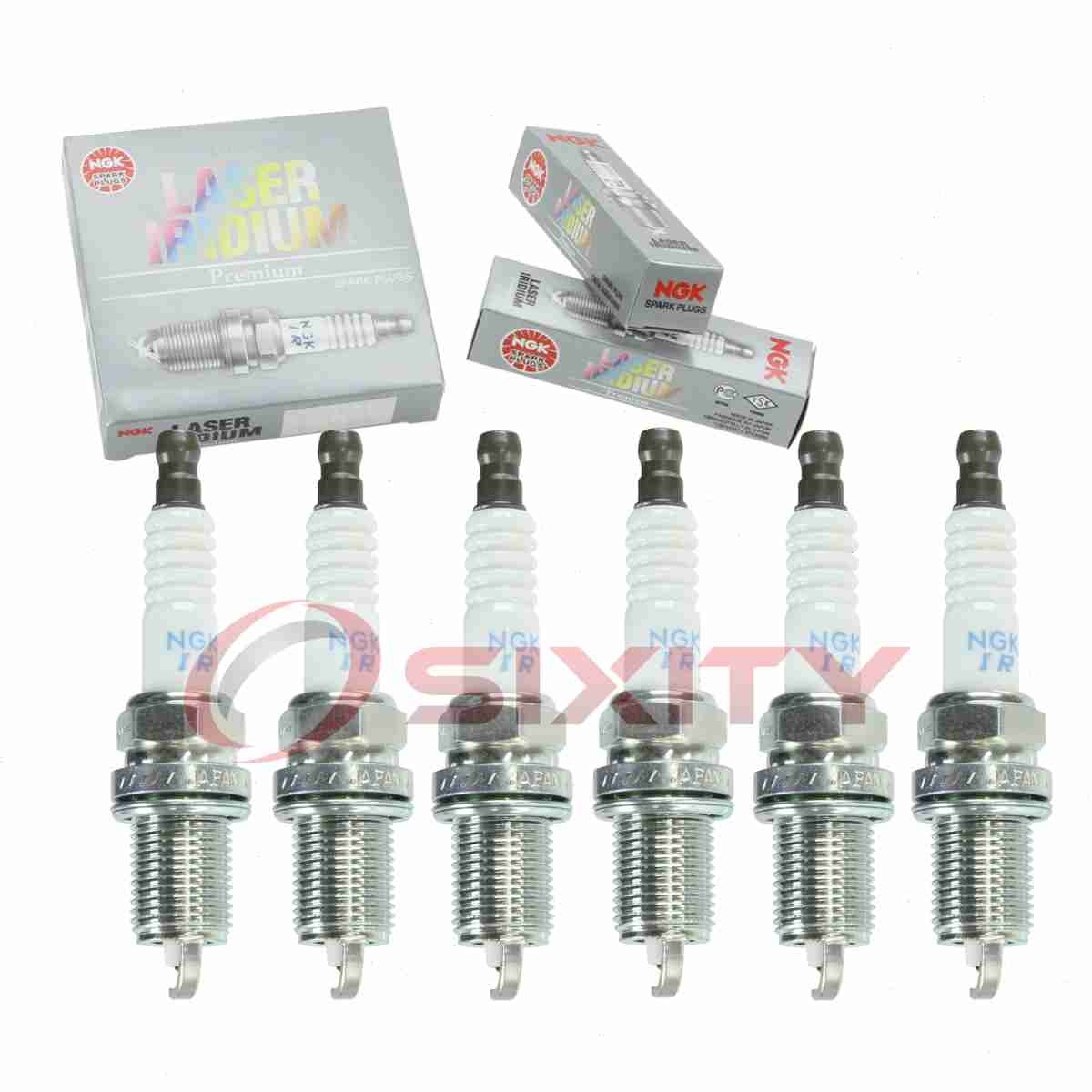 6 pc NGK Laser Iridium Spark Plugs for 1998-2002 Mazda 626 2.5L V6 Ignition ys