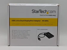 StarTech.com USB to Dual DisplayPort Adapter - 4K 60Hz - USB 3.0 5Gbps - USB