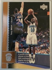 1996-97 UPPER DECK NBA CARD CHARLOTTE HORNETS TONY DELK #190