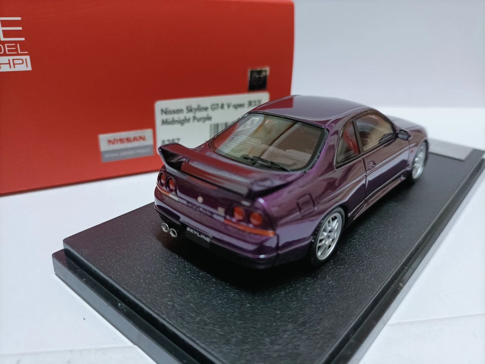 HPI 1 43 Nissan модифицированный спортивный автомобиль модель GT-R R33 V-Spec R33 полночь фиолетовый - Изображение 4 из 4