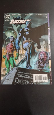 Batman # 619 Heroes Tri-Fold cover - 1st Hush in costume, Jim Lee art (2003 DC)