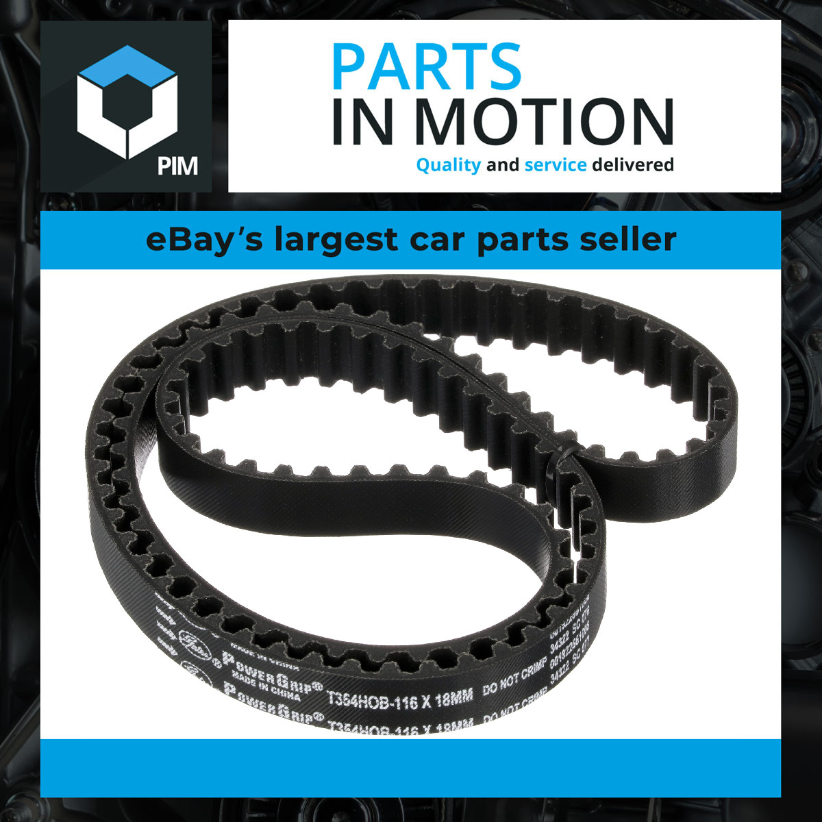 Timing Belt T354HOB Gates 1760650 CM5G6K288CA CM5Z6268A 859715692 Quality New - Image 4