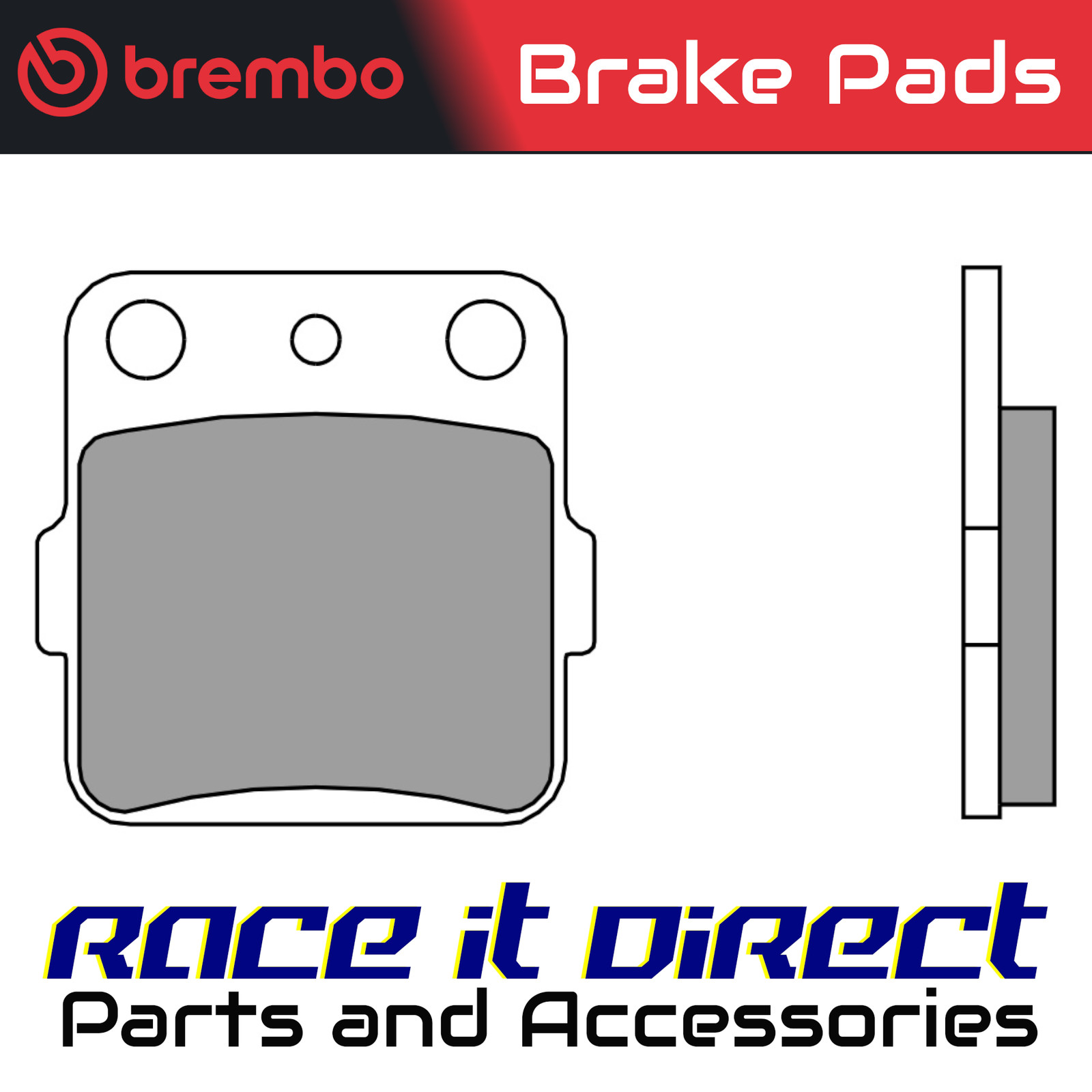 Brake Pads for KAWASAKI KFX 450 R 2008-2012 Rear Sinter Offroad Race Brembo