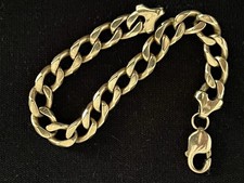 Gold Chain Bracelet 9ct Solid Gold 26.7 grams 