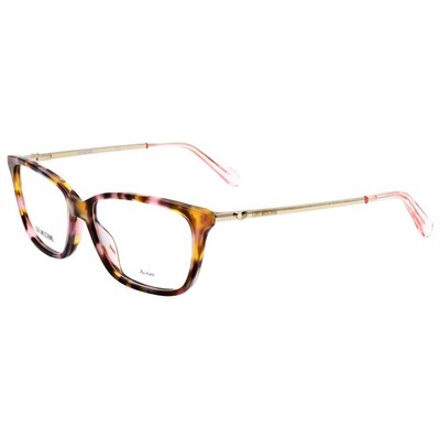 Love Moschino Women's Cat-Eye 52mm Eyeglasses Frames Havana Pink MOL550-0T4