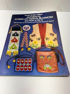 Authentic American Indian Beadwork & How to Do It book~50 Charts~21 Pattern(msc