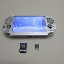 PlayStation PS Vita Ice Silver pch-1000 OLED Console Region free Sony Used