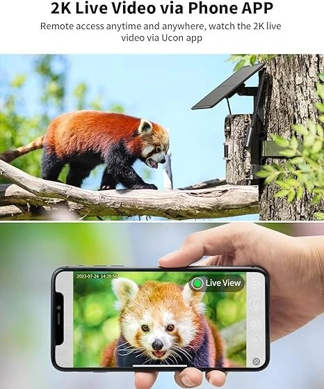 SEHMUA Wireless Trail Camera 720p Video Motion Activated Low-Glow RBX-H10 - Camo - Image 2 of 4