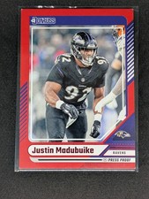 Justin Madubuike 2024 Panini Donruss - #49 Press Proof Red Ravens