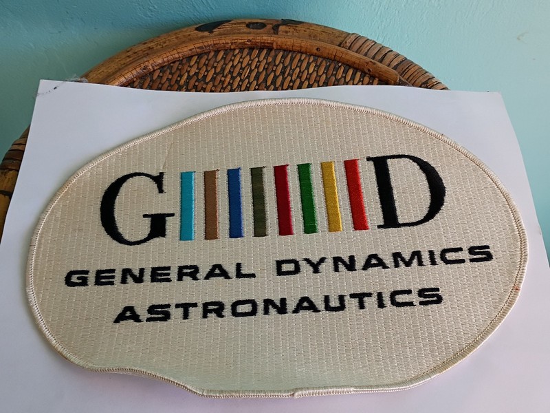 Vintage General Dynamics Astronautics Large Embroidered Patch