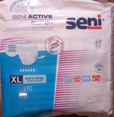5 Pakete a 10 Stück (50 Stck) SENI Active Super Inkontinenzslip extra large XL  
