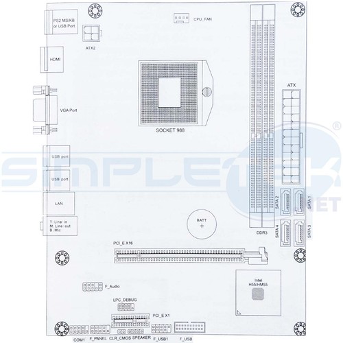 Motherboard M-ATX PGA998 Core I5 CPU 8GB RAM Second Third Gen Laptop - 第 7/7 張圖片