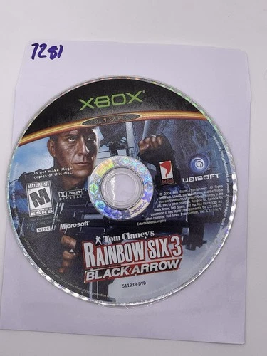 Rainbow Six 3 Black Arrow - OG Microsoft Xbox Game DISC ONLY - NO TRACK 7281
