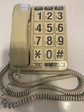 PH-315 Vintage 1990s Lenoxx sound big button telephone 3 memory land line Beauty