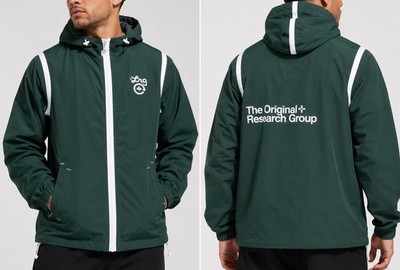 LRG Lifted Research Group Windbreaker Jacket Hooded Full Zip Green NWT M Medium