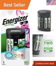 Recharge Pro Rechargeable AAA and AA Battery Charger With 4 NiMh Rechargeable...