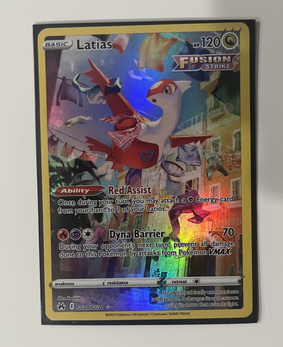 Latias GG20/GG70 SWSH: Crown Zenith: Galarian Gallery Holo Pokemon TCG NM 