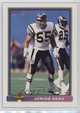 1991 Bowman Junior Seau #455 HOF 0kt8