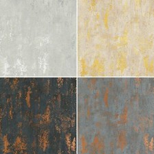 Metallic Marble Wallpaper Nina Home Industrial Concrete Grey Copper Silver Gold