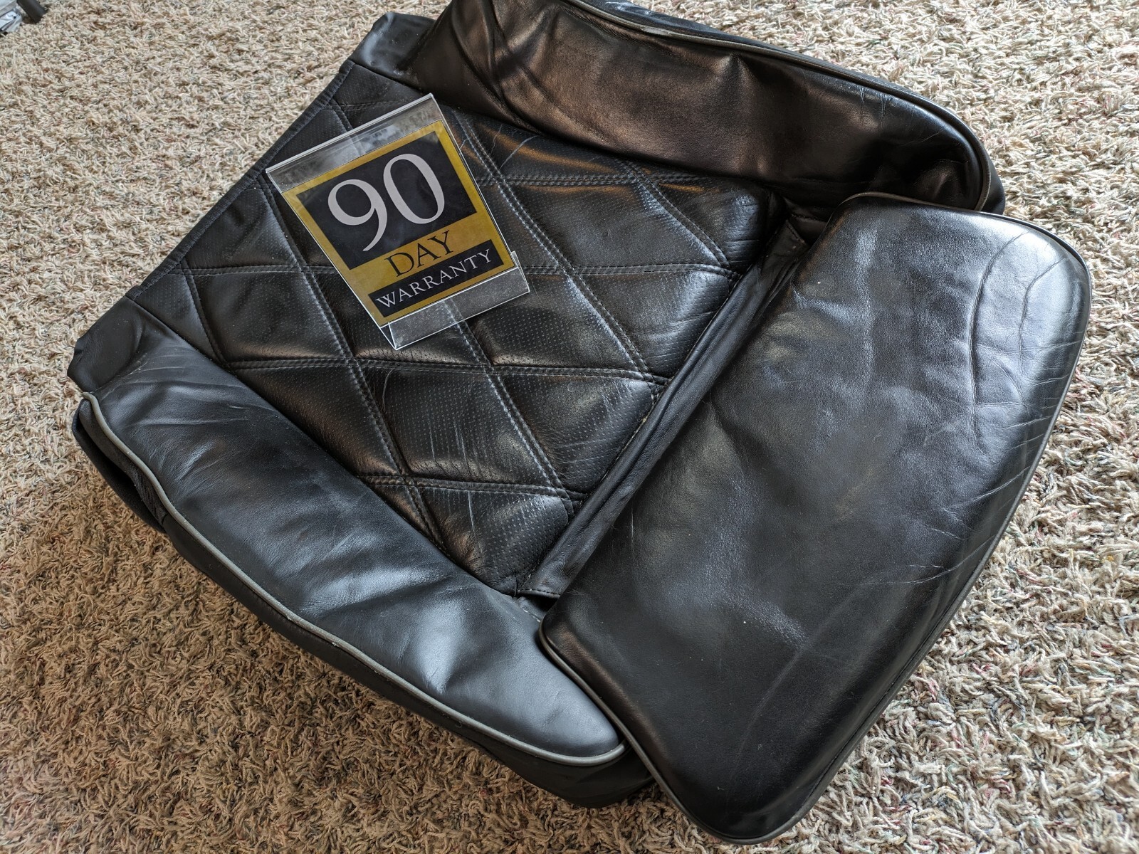 black 10-12 BENTLEY FLYING SPUR front left driver SEAT bottom CUSHION