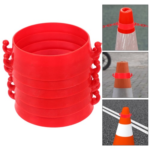 6 Pcs Road Cone Collar Connector for Construction Cones Chain Kits