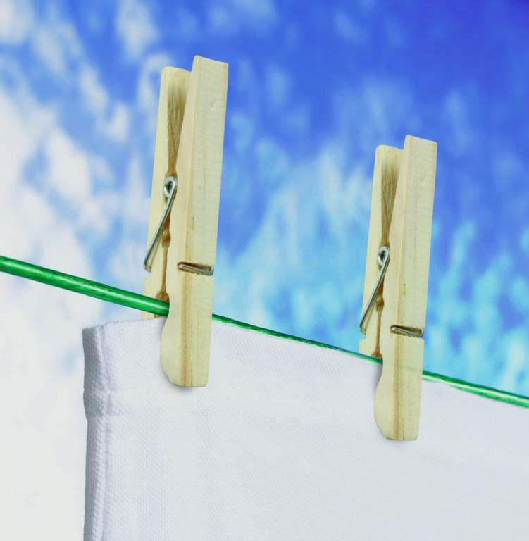 36x SupaHome Wooden Pine 7-Coil Spring 72mm Clothes Laundry Hanging Pegs