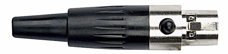 Connettore N-CON Mini XLR 4 poli Plug Femmina  Femmina / N-CON Mini XLR 4p. Plug