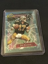 1995 Topps Football Finest Boosters #173 Jim Everett Refactor New Orleans Saints