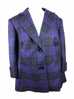 Emily  PLAID BLAZER  Colorful Size 16W