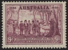 9d NSW SESQUICENTENARY UNUSED - NO GUM (A29442)