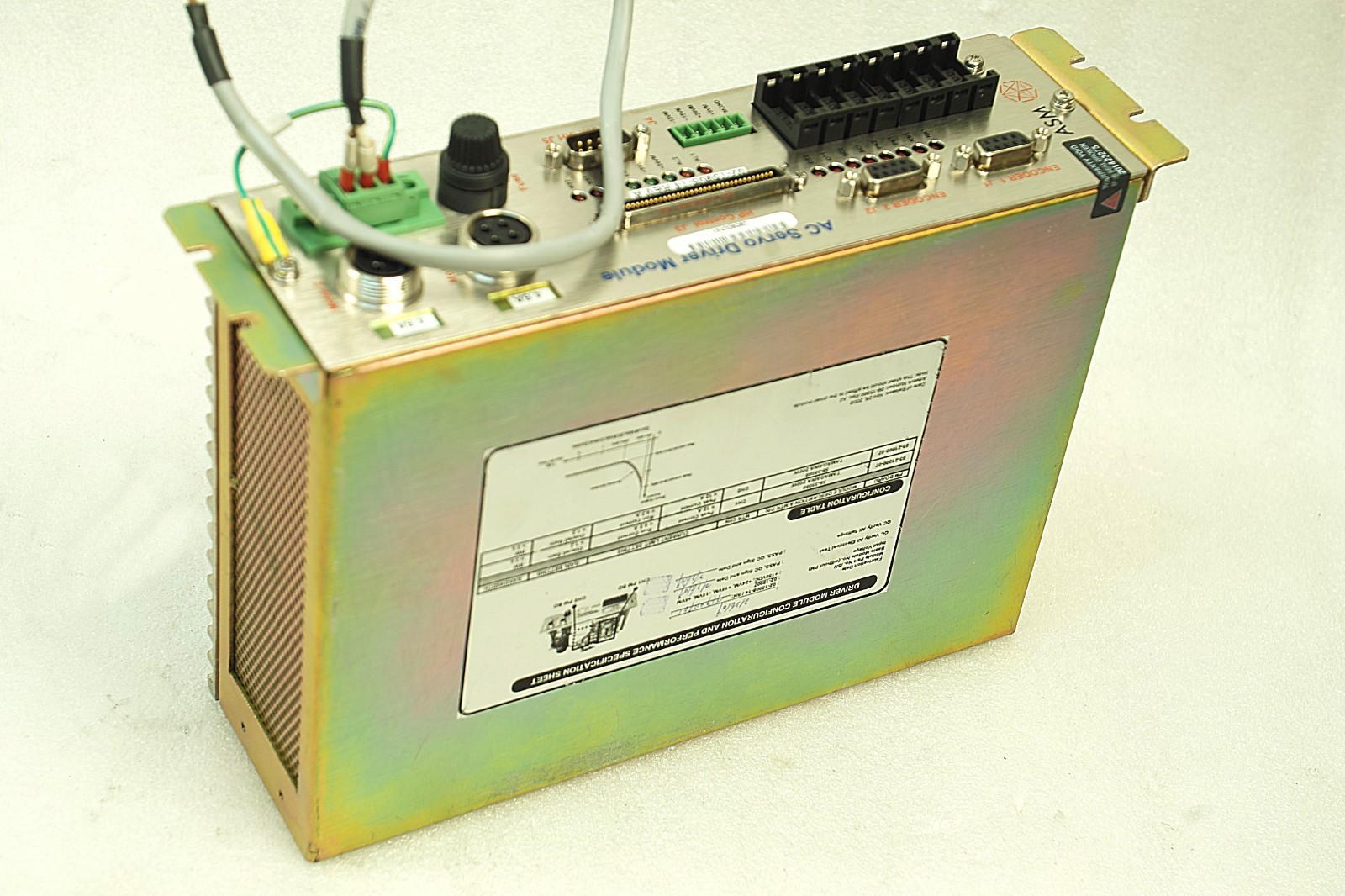 ASM AC SERVO DRIVER MODULE 02-15908-14 REV A POWER ON TESTED FREE SHIP ...