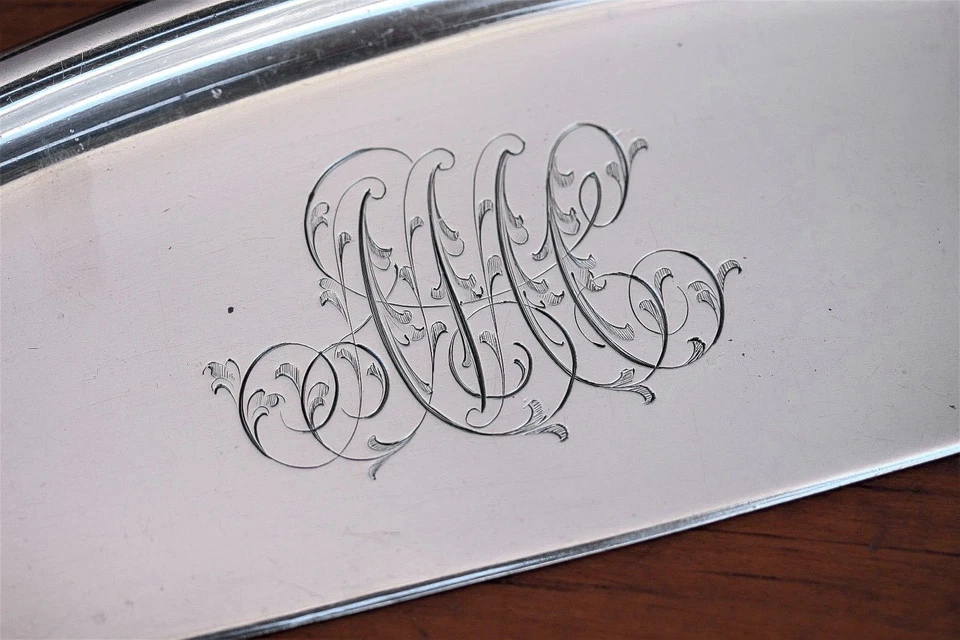 Tiffany & Company Sterling Beekman Pattern Crumber 13" con cepillo de ébano francés Foto 4 de 4