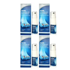 4 X Tefin Terbinafine HCI Spray 10mg/g Fungal Treatment Athlete's Foot - 15ml