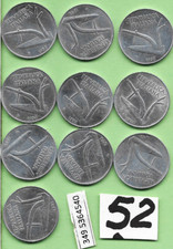 @lotto 10 monete  10 lire del 1952 italia repubblica