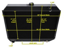 Qr Champion 3 Row Black Finish Radiator-1968-1973 Plymouth Roadrunner Big Block Qr Champion 3 Row Black Finish Radiator-1968-1973 Plymouth Roadrunner Big Block