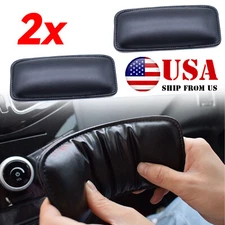 2 Car Leather Leg Cushion KneePad Pillow Thigh Support Seat Door Armrest Leg Pad