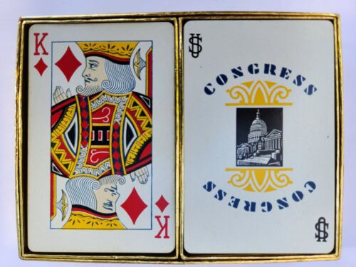 VINTAGE CONGRESS Playing Cards Double Deck Great Danes Cel-u-tone Finish - Bild 5 von 5