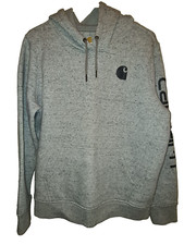 Carhart Women's Heather Gray Hoodie Pullover Size Large 12/14