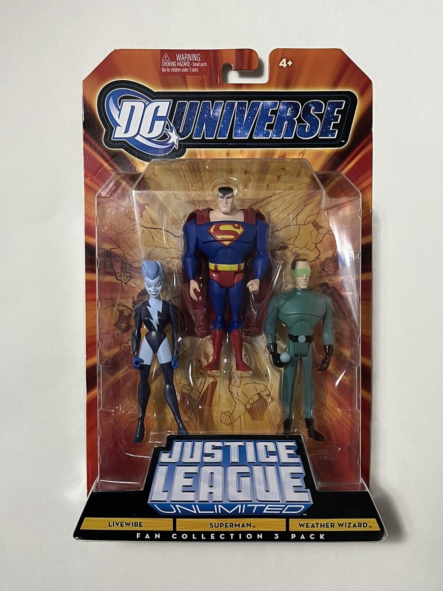 NEW DC Universe Justice League Superman, Livewire, Weather Wizard