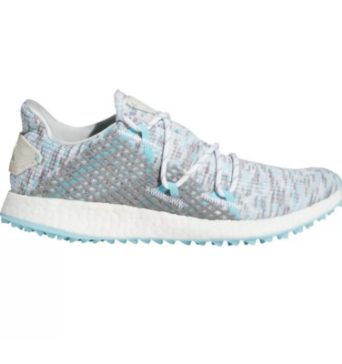 NEW Womens Adidas Crossknit DPR Golf Shoes White / Sky / Grey Sz 7