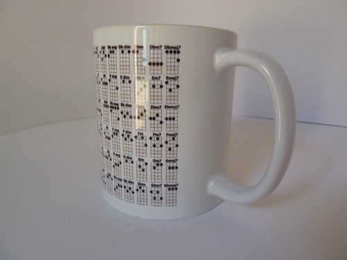 Ukulele Ukulele Akkorde Chart Becher Geschenk Ruhe bewahren brandneu personalisiert kostenlos - Bild 5 von 8