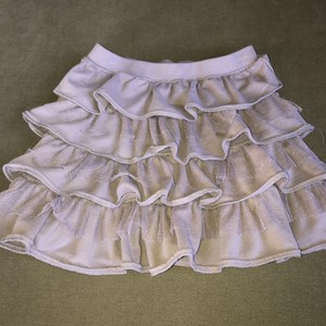 layered ruffle mini skirt