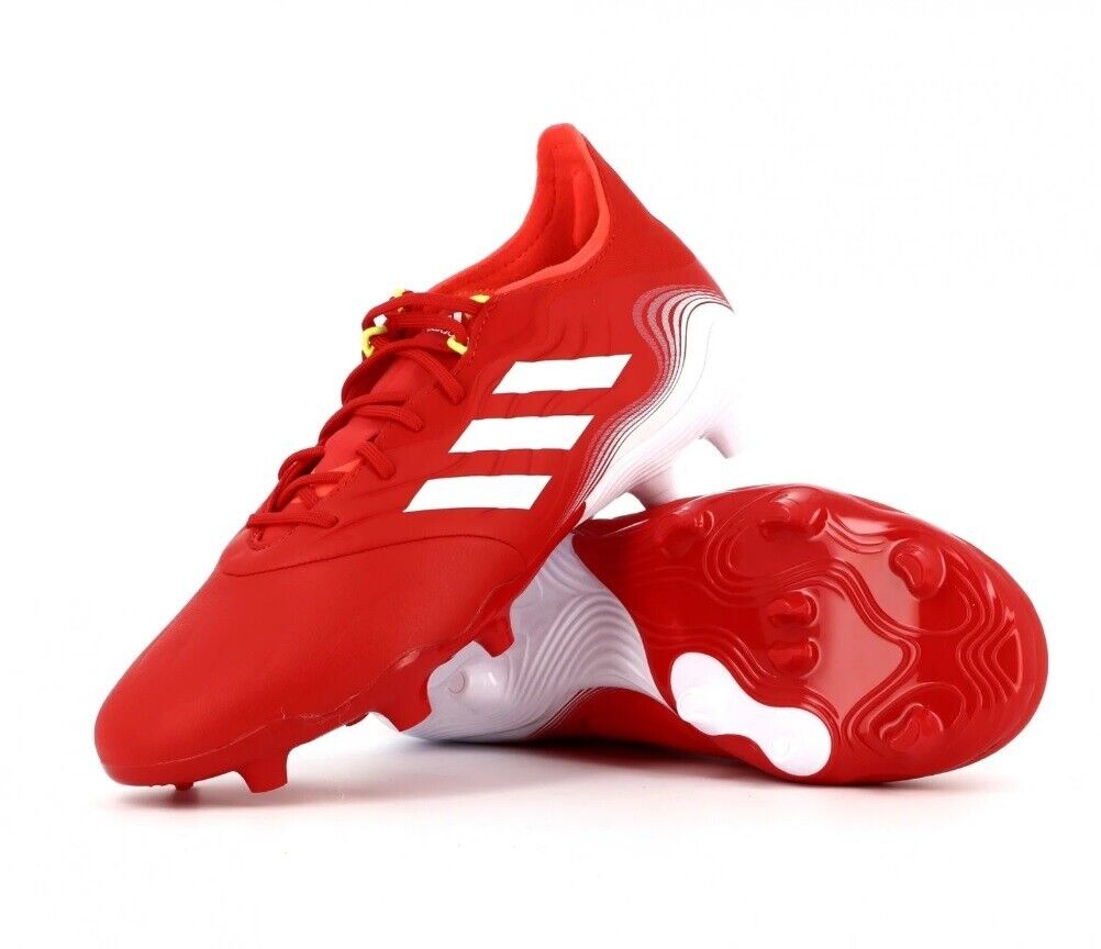 NEW - Adidas Copa Sense.2 FG Red White Leather Soccer Boots NEW - Adidas Copa Sense.2 FG Red White Leather Soccer Boots