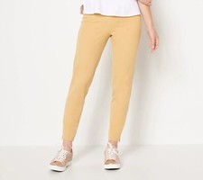 Isaac Mizrahi Live Petite 24/7 Clean Ankle Pants Light Sienna 6 New