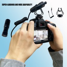 Shotgun Microphone Video Supercardioid Mic For Smartphone DSLR Camera iPhone PC