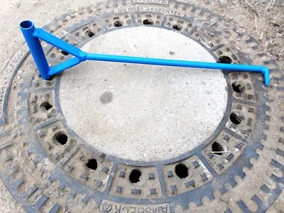 Kanaldeckelheber - EINHÄNDER - Gulli - Kanal - Schacht - Bordsteintragezange